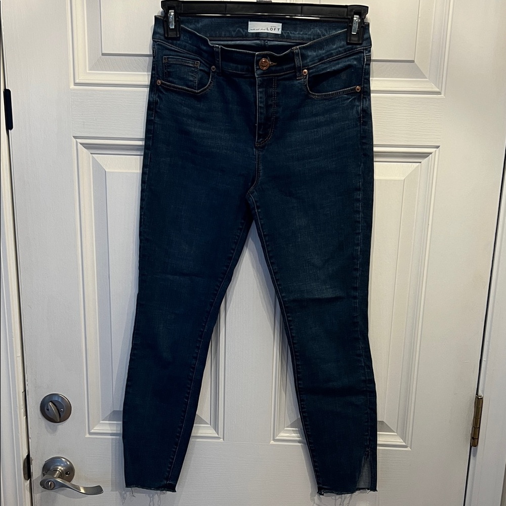 Ann Taylor LOFT Deep Indigo Skinny Jeans